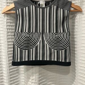 Zara Seamless Illusion Crop Top